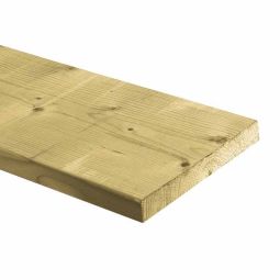 Vuren Plank geschaafd 1,8x19,5 cm