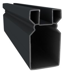 Straight ALU Poortpaal 8,2x8,2x300 cm Graphite Black