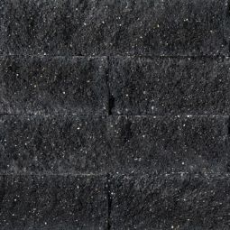 Rockstone Wall Straight 32x13x11 cm Black
