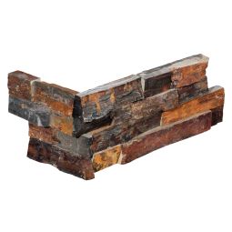 Stonepanel Hoek Rusty Slate 40+20x15x1,5-2,5 cm breukruw