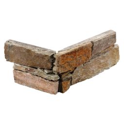 Stonepanel Hoek Rustic Autumn 40+20x15x3-4 cm breukruw