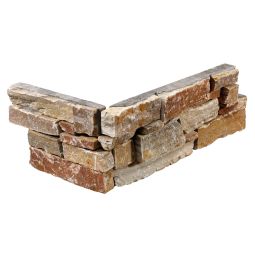 Stonepanel Hoek Rustic Terra 40+20x15x3-4 cm breukruw