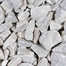 Carrara brokjes - Wit 30-40 mm - 20 kg zak