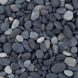 CB Beach Pebbles zwart 5-8 mm Midi Bigbag (ca. 1.120 kg)