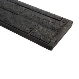 Onderplaat beton rotsmotief smal antraciet 4,8x26x184 cm