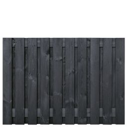 Tuinscherm Dresden dekkend zwart gespoten 130x180 cm 23-planks (21+2)
